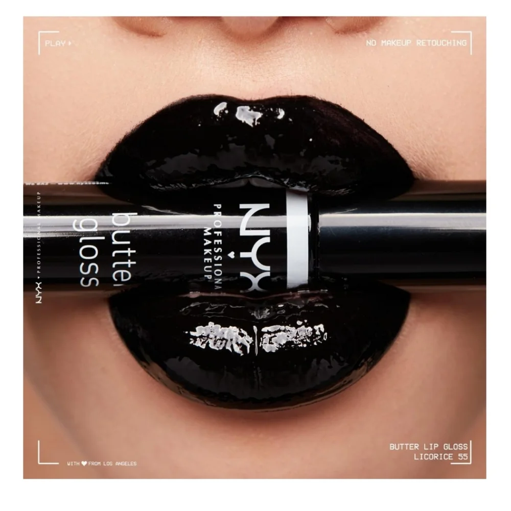 NYX Professional Makeup Butter Gloss Non-Sticky Shade: Black Licorice 🖤🆕